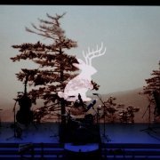 Now THAT’s a great band backdrop.  That jack-a-lope had to have been 10 feet tall.   (photo by Betty Horn)