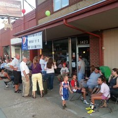 The line was REALLY long to order food.