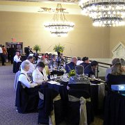 ...with more guests in the Mezzanine.