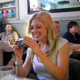 Britta lookin&#39; at pics.