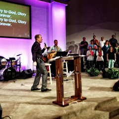 The opening songs were "Glory To God Forever" and "Always."